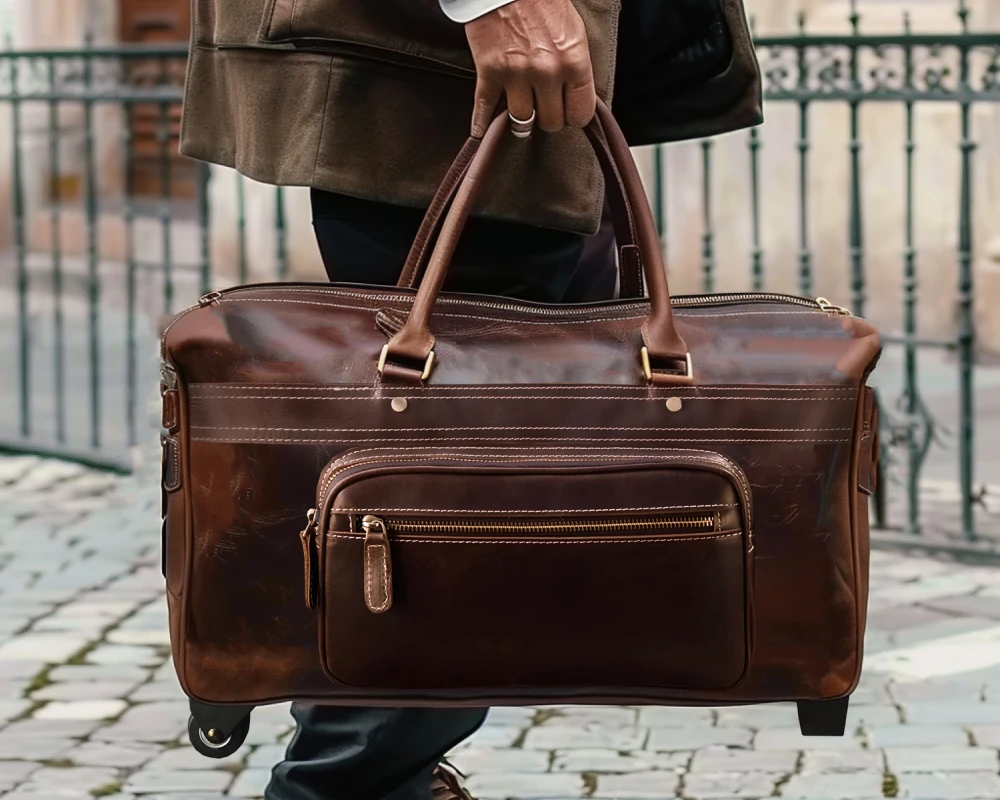 two wheeled carry on luggage